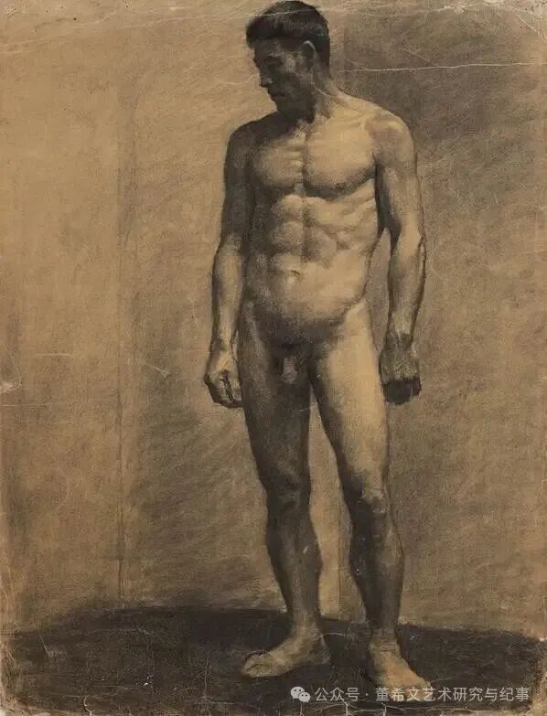 1.詹建俊 《男人体》 76X58cm 1953年 指导教师 董希文