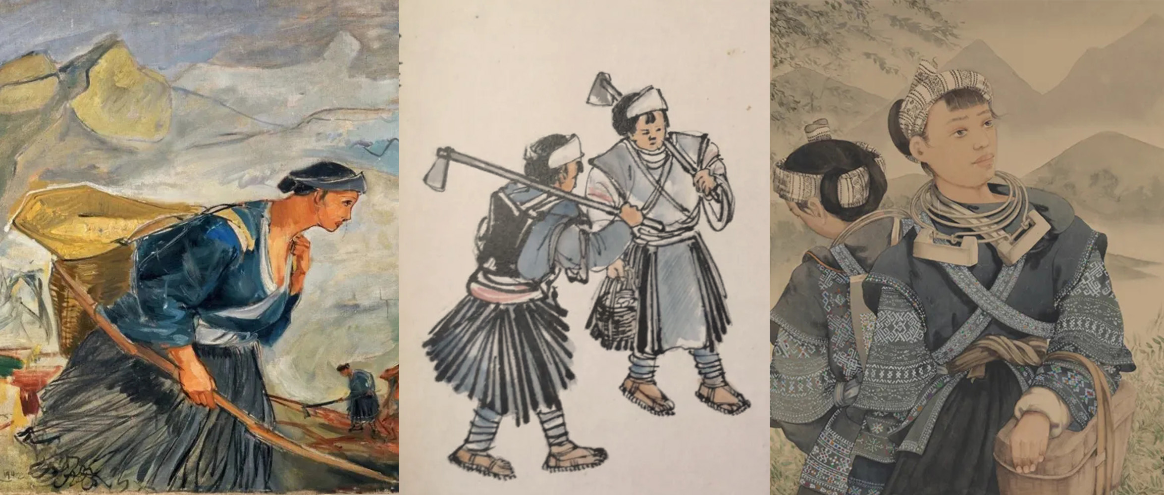 杨天歌 | 抗战时期的西南写生——董希文、庞薰琹、关山月在贵州